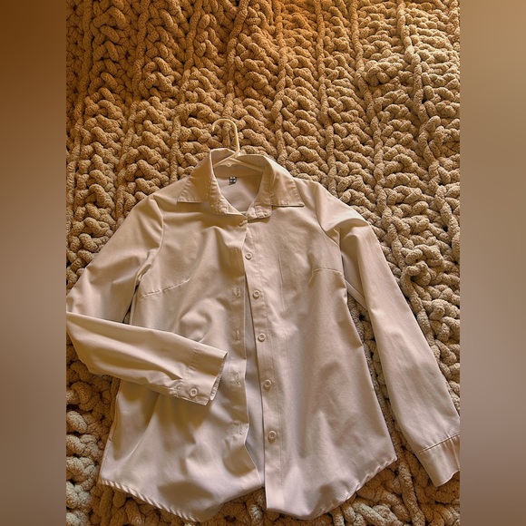 White Button Down Blouse - Picture 1 of 1